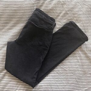 NYDJ Marilyn Black Straight Jeans Black Lift Tuck Stretch Denim  Womens 8P